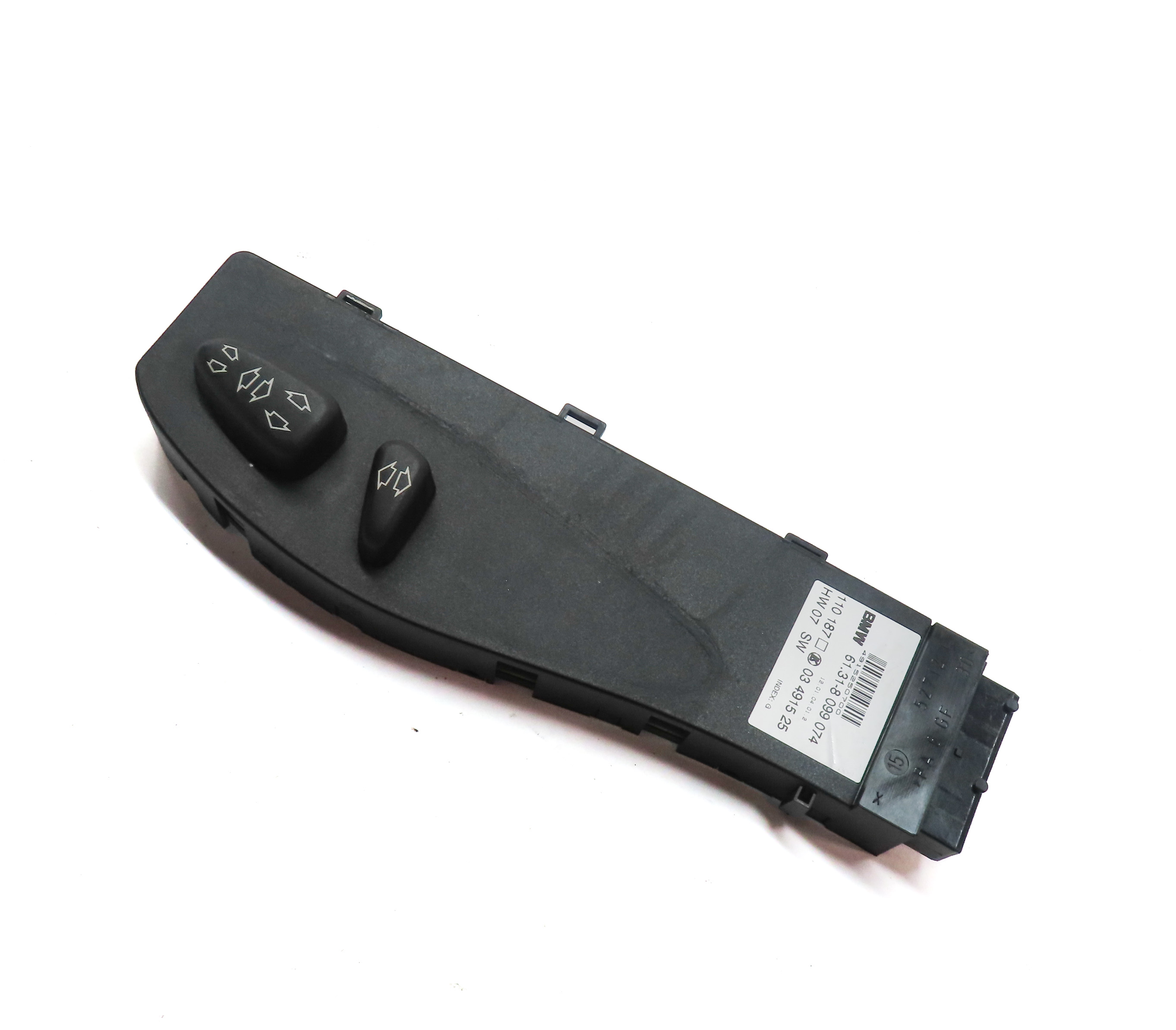2004 BMW Z4 (E85) FRONT RIGHT PASSENGER SEAT POSITION ADJUST SWITCH PANEL — exact item pictured